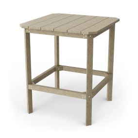 Classic 40" High Bar Table in Weathered Wood
