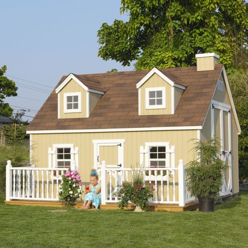 Little Cottage 12x10 Cape Cod Playhouse Kit