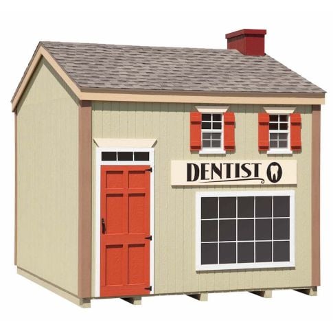 Amish Made 10x12ft Dentist Office Playhouse Kit