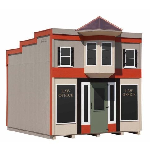 Amish Made 10x12ft Law Office Playhouse Kit