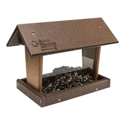 Amish Mini Bird Feeder - Blue & Bright White