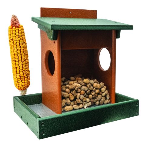 Amish Poly Squirrel Corn and Peanut Feeder
