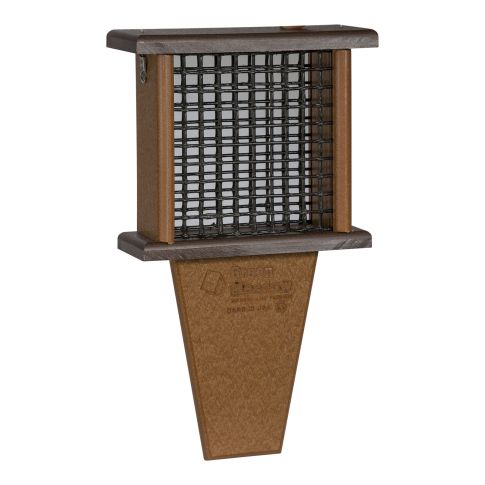 Tail-prop Suet Bird Feeder - Brown & Cedar