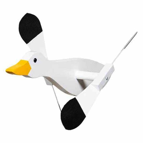 Amish Made Whirlybird Lawn Decor - Snow Goose