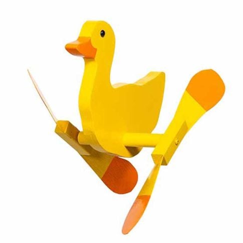 Amish Made Whirlybird Lawn Decor - Yellow Duck