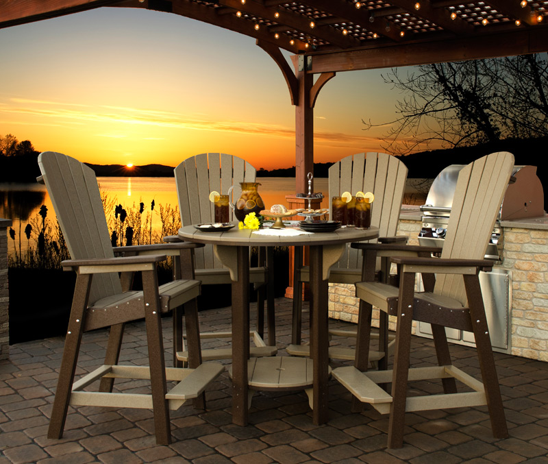 Great Bay bar set on a patio