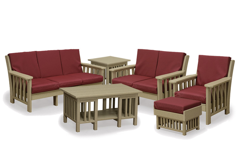 Mission poly deep seating set