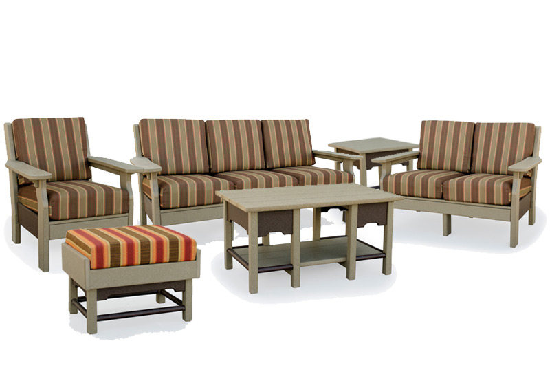 Van Buren poly deep seating set