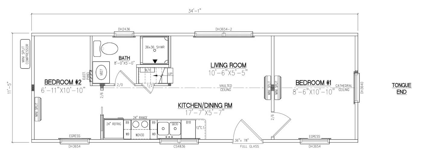Beaverdam Style 2 floor plan