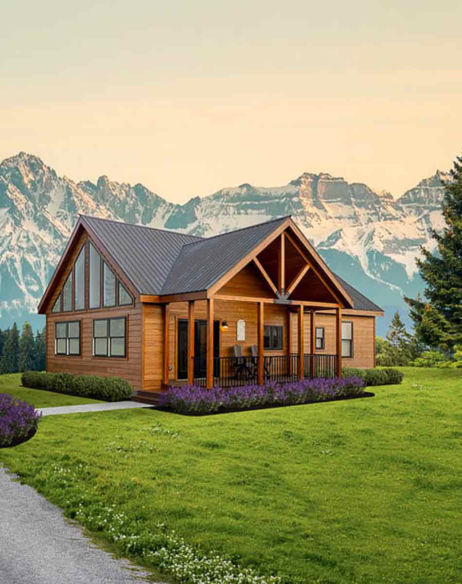 Modular Cedar Ridge Lodge Model Cabin