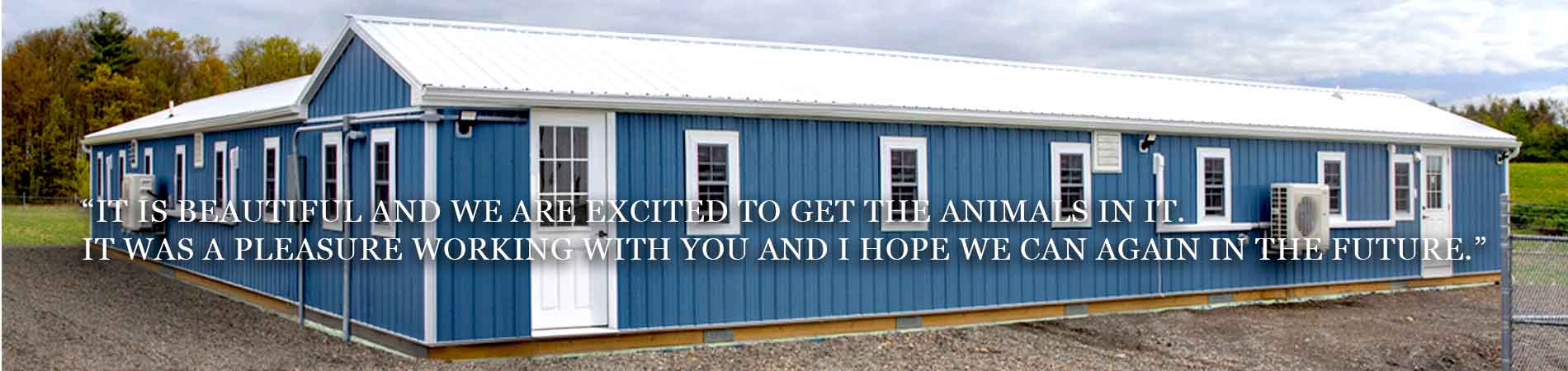 U-Shaped 40 Run Kennel